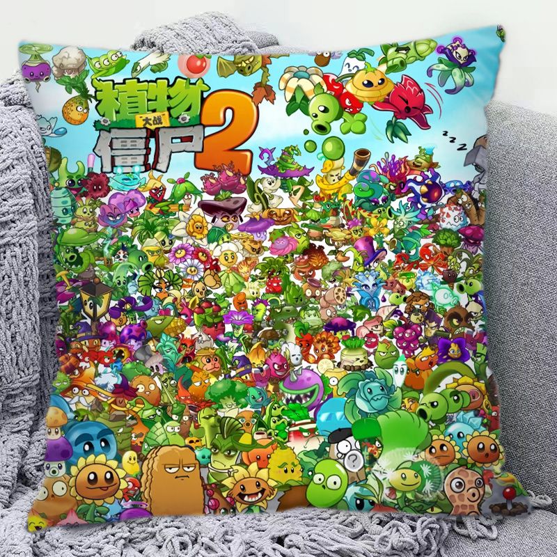 Decorative Throw Pillow - Подушка-плед Plants Vs. Zombies с милым