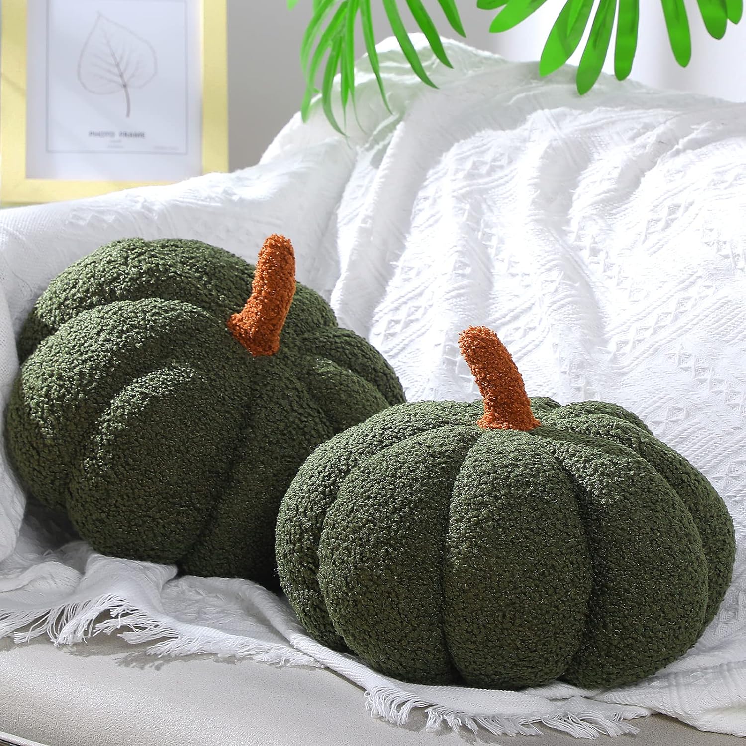 Decorative Throw Pillow - 2 шт. подушки-тыквы 11 x 9,5