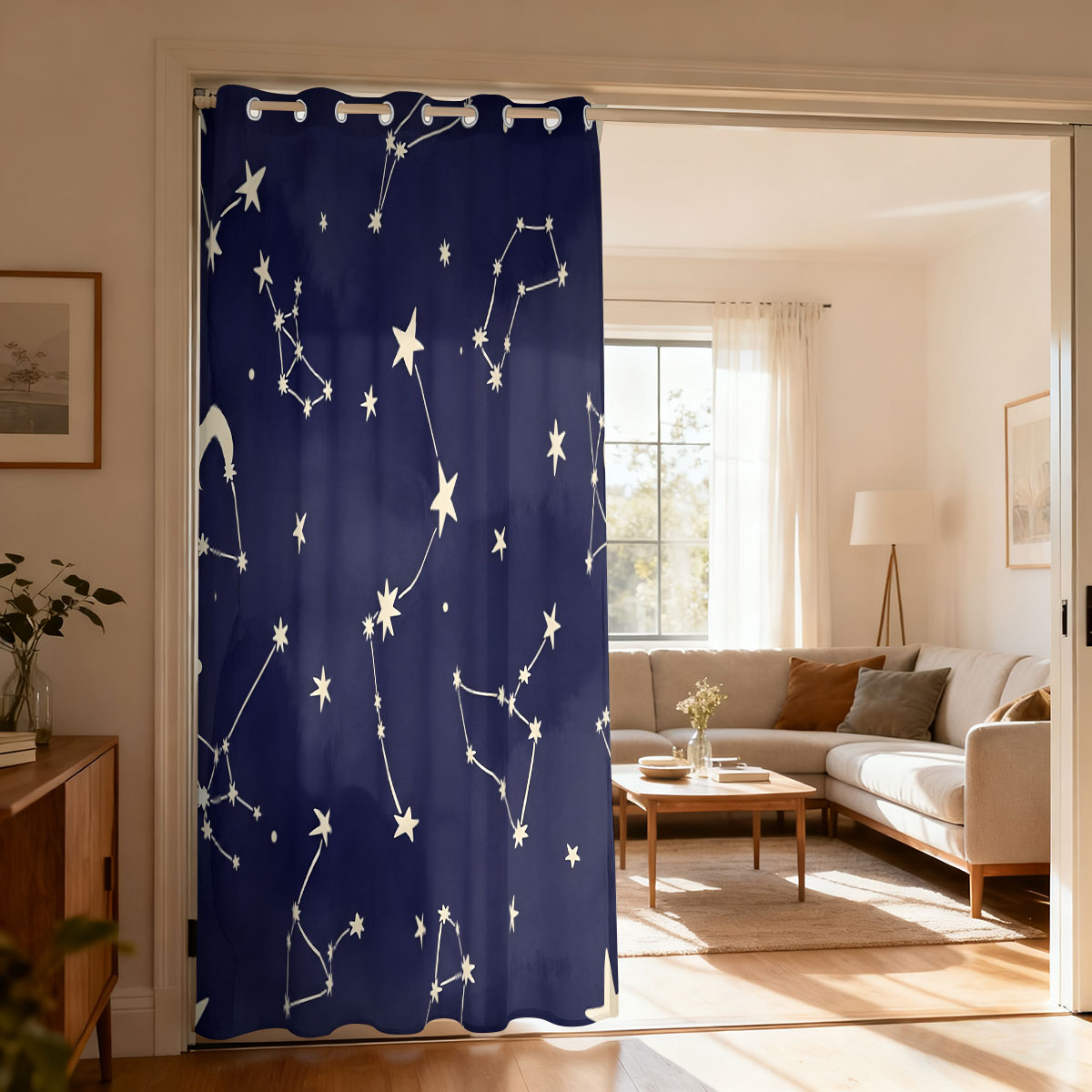 Home Decor Curtain - 1 шт. Ретро-штора с цветочным узором