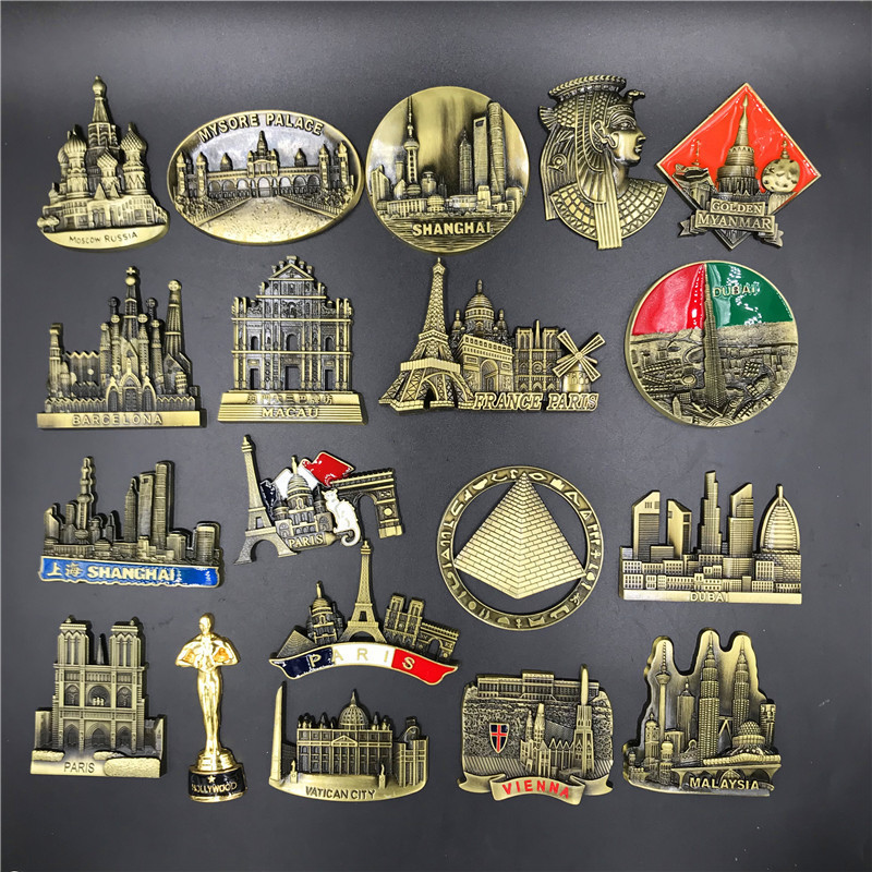 Home Decor London - Франция Париж Металл 3D Милый Магнит