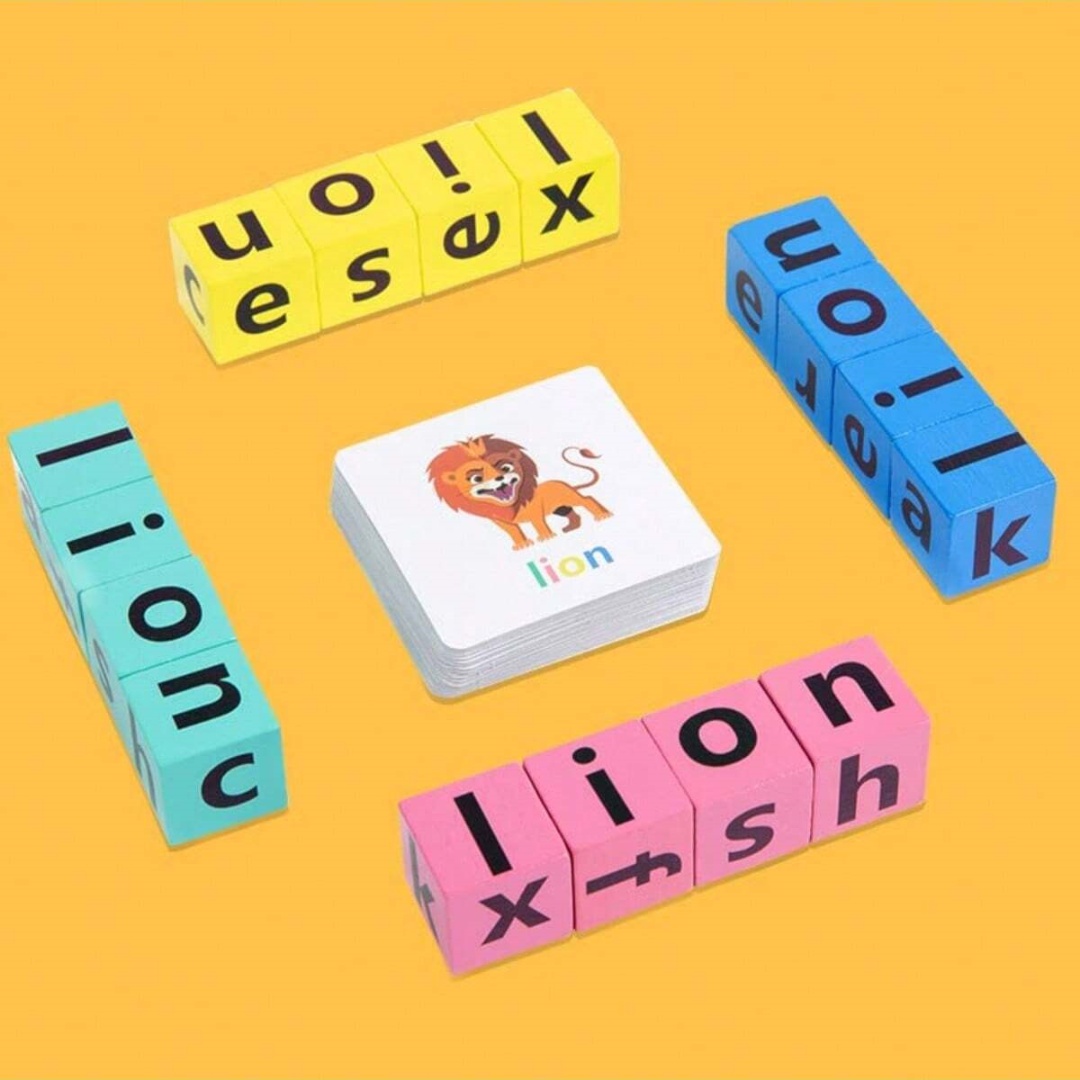 Wooden Letter Sign - Детская настольная игра для изучения алфавита,