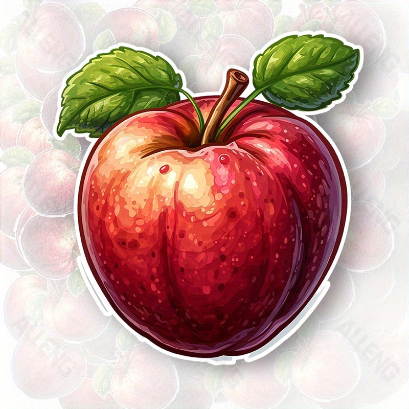Home Decor Vector - Векторная наклейка ALLENG Red Apple -
