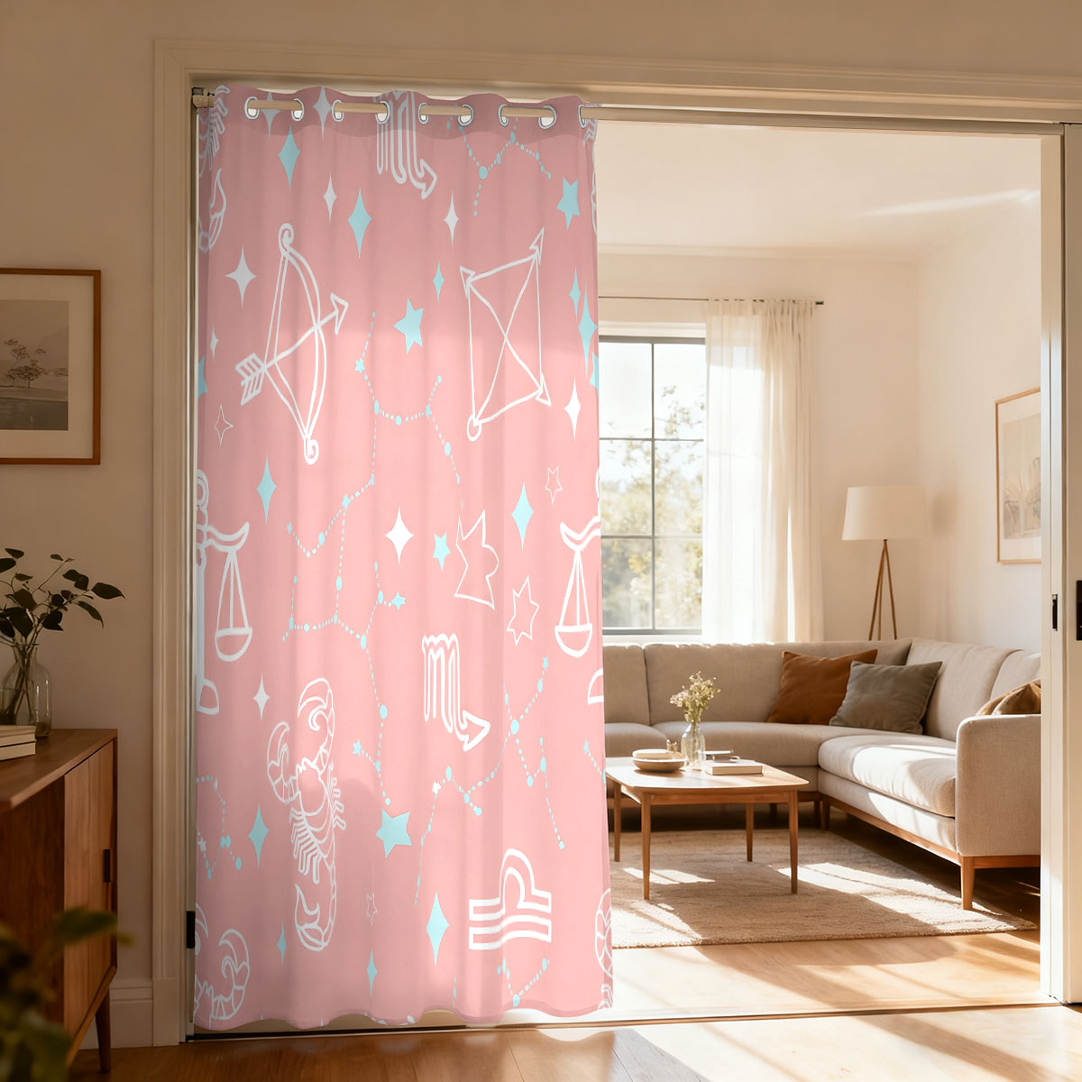 Home Decor Curtain - 1 шт. Декоративная штора с принтом