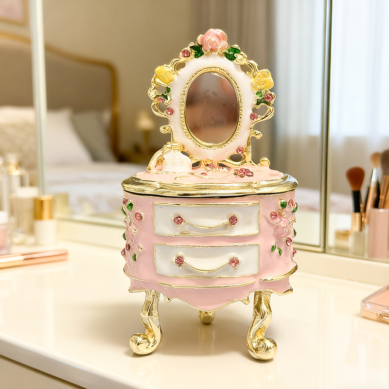 Vanity Home Decor - Расписанная вручную маленькая шкатулка для украшений