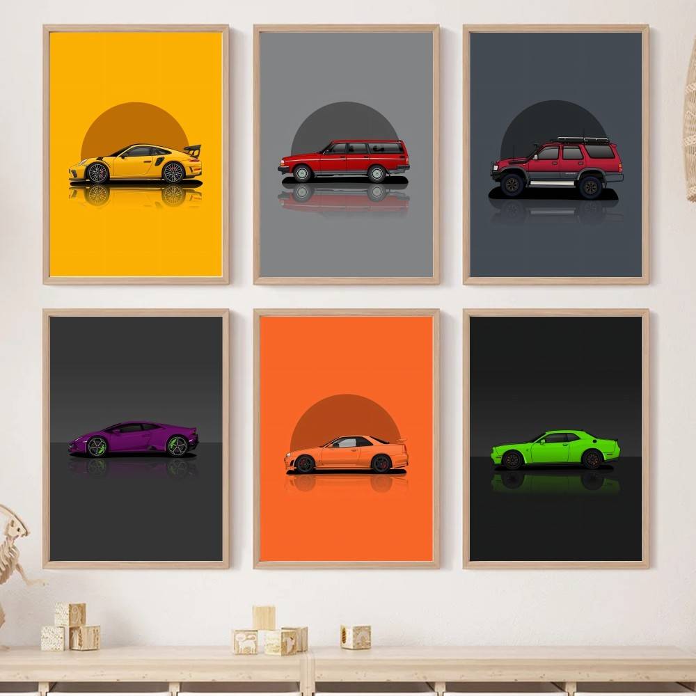 Home Decor Vector - Крутой спортивный внедорожник: векторный плакат с