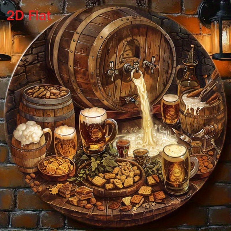 Home Decor Outside - 1 шт. круглая 2D плоская алюминиевая