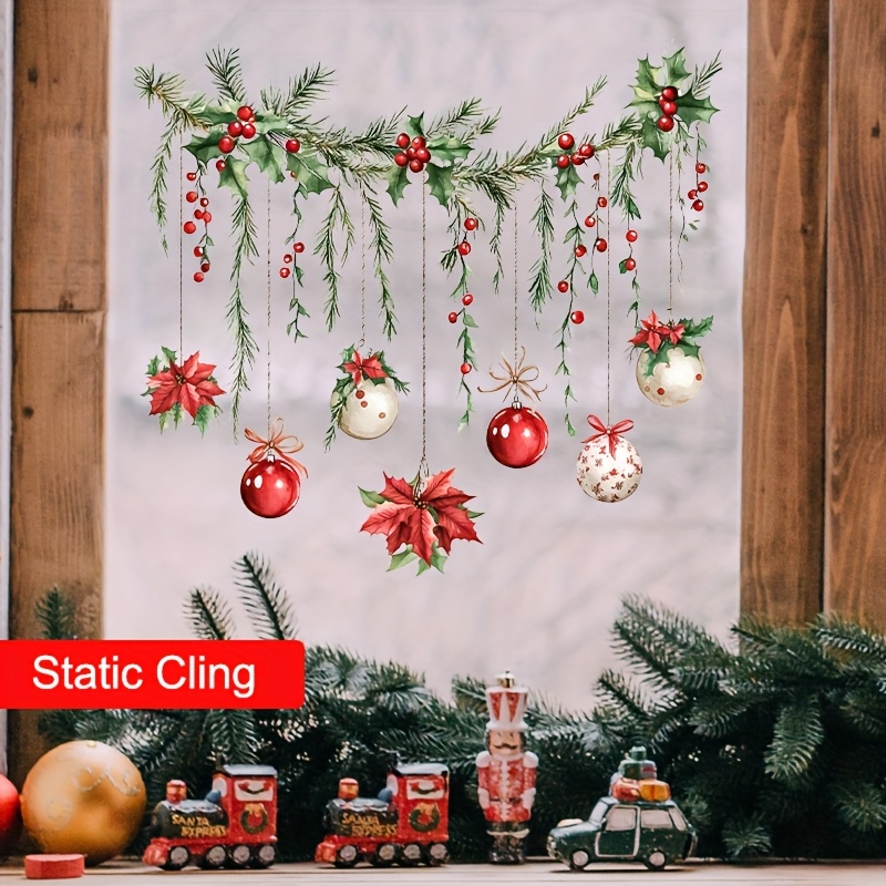 Home Decor Xmas Gifts - Рождественская наклейка на окна, веселое рождественское