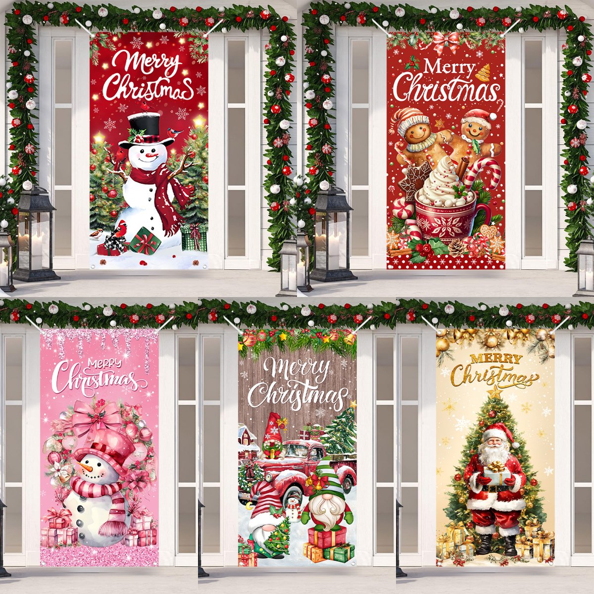 Home Decor Xmas Gifts - Рождественский дверной баннер, веселый рождественский декор