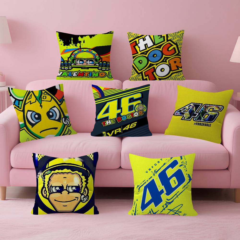 Decorative Throw Pillow - V-Valentino Moto Gp R-Rossi 46 Чехол