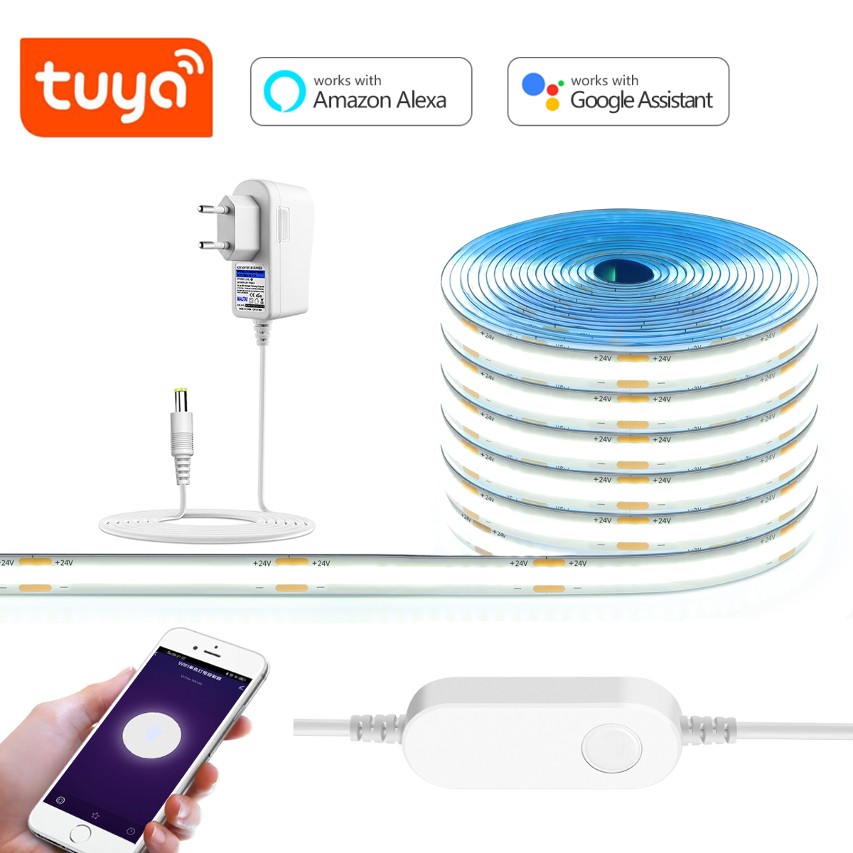 Home Decor App - 3M 5M 10M 24V COB Светодиодная
