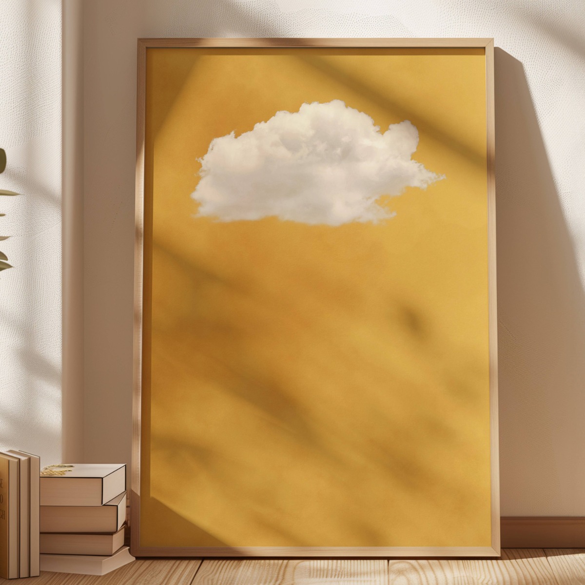 Home Decor Yellow - Постер с принтом желтых облаков и