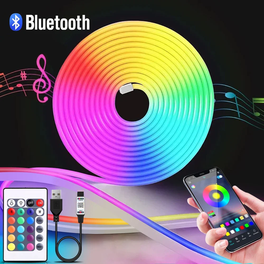 Home Decor Lamp - 1-5 м RGB светодиодный неоновый светильник