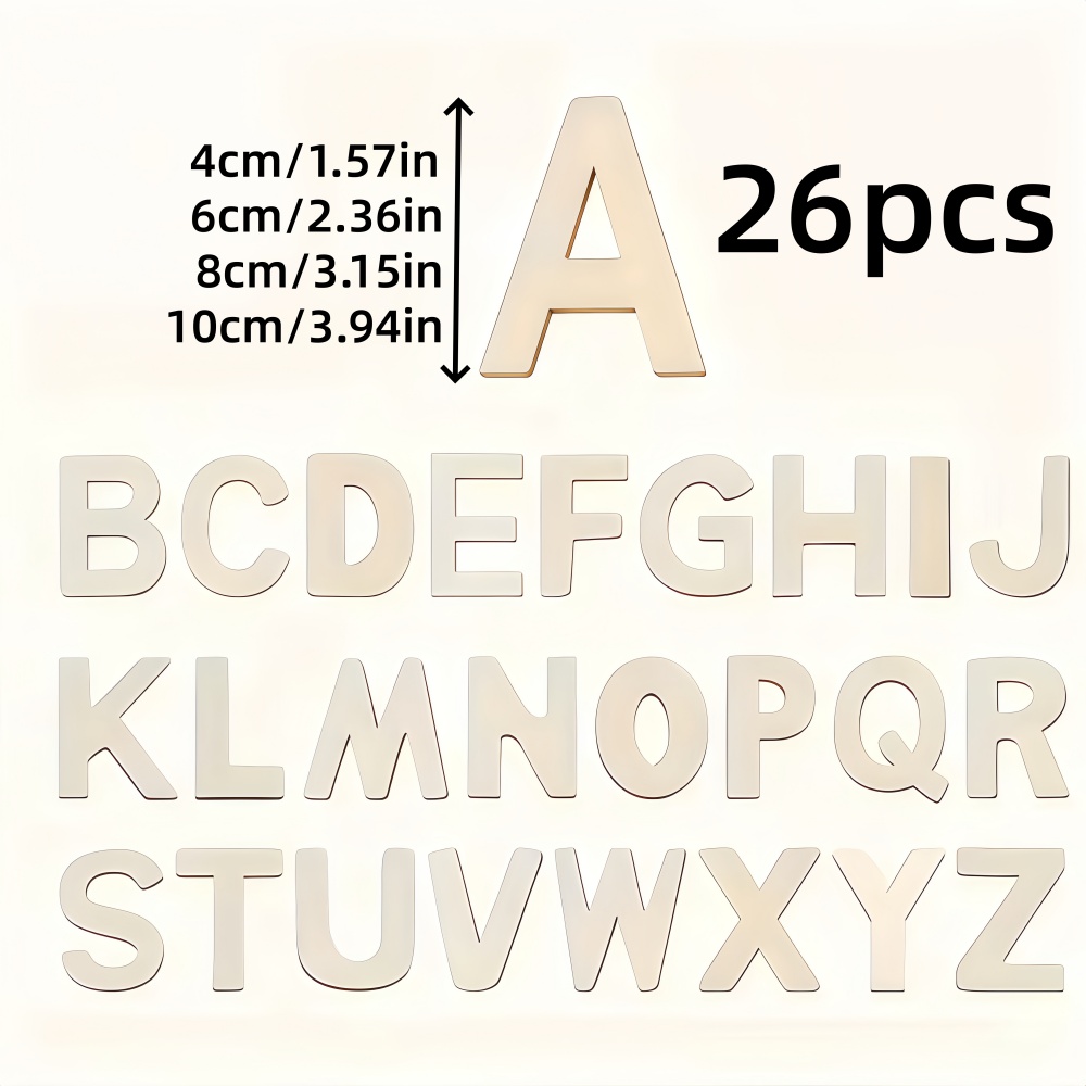 26 шт. Деревянные буквы для ди – обзор и цена Wooden Letter Sign