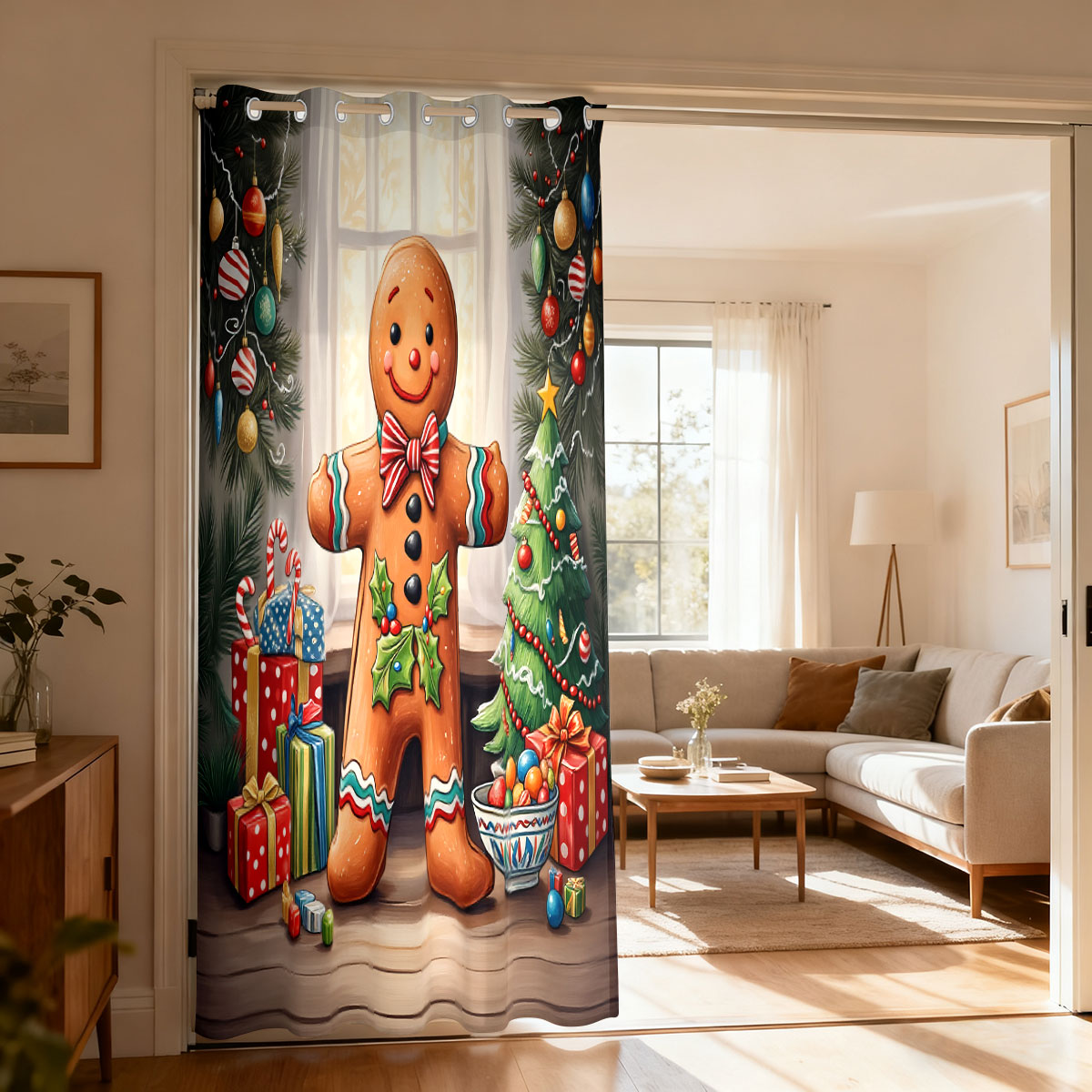 Рождественская занавеска с имб – обзор и цена Home Decor Curtain