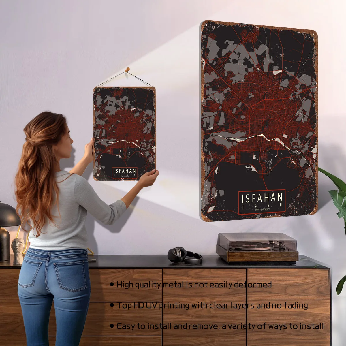 Карта города Исфахан, Иран, ве – обзор и цена Home Decor Vector