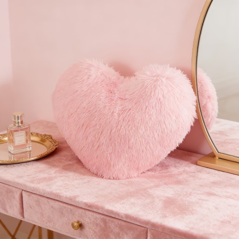 Розовая подушка в форме сердца – обзор и цена Home Decor Aesthetic Pinterest