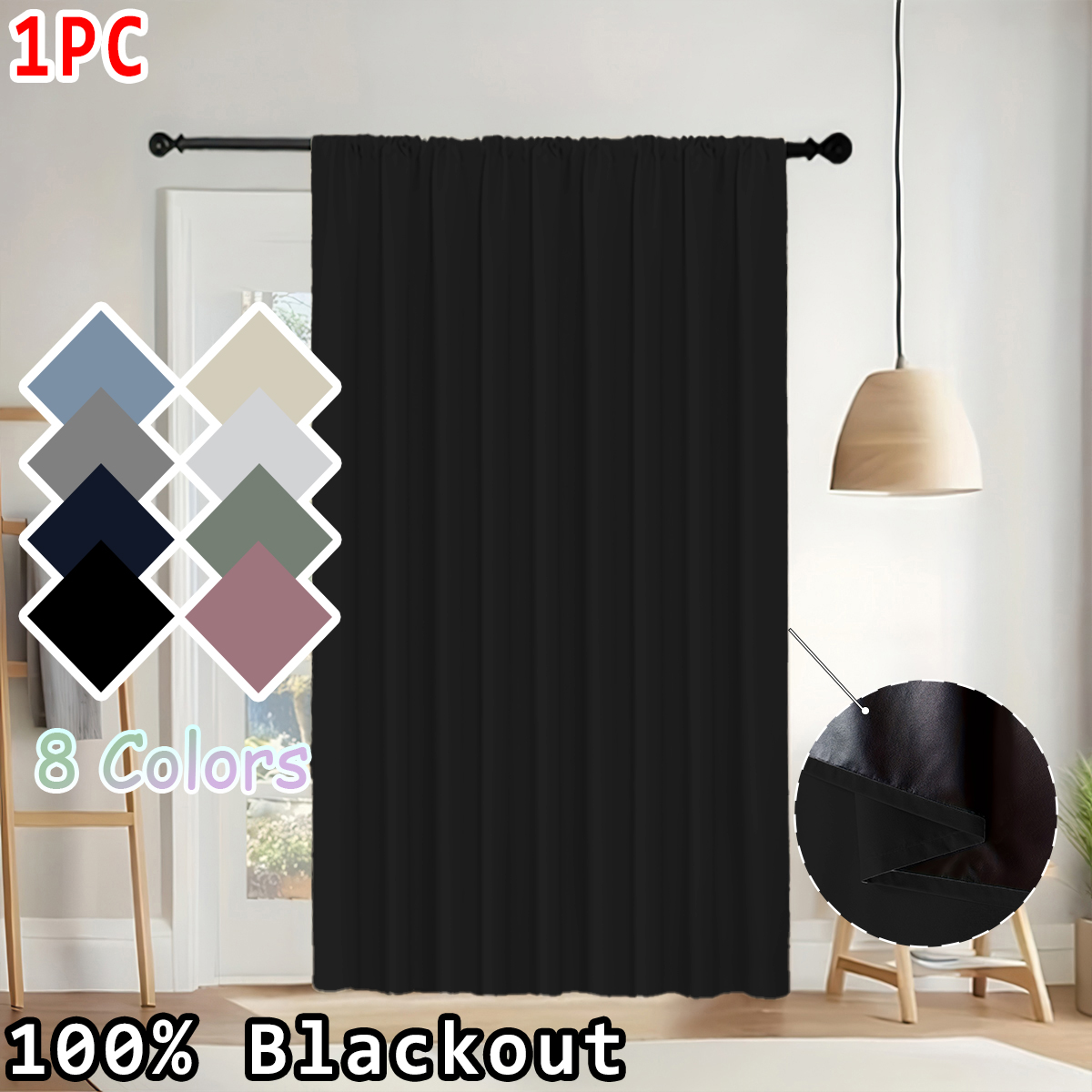 1 штука простой однотонной што – обзор и цена Home Decor Curtain