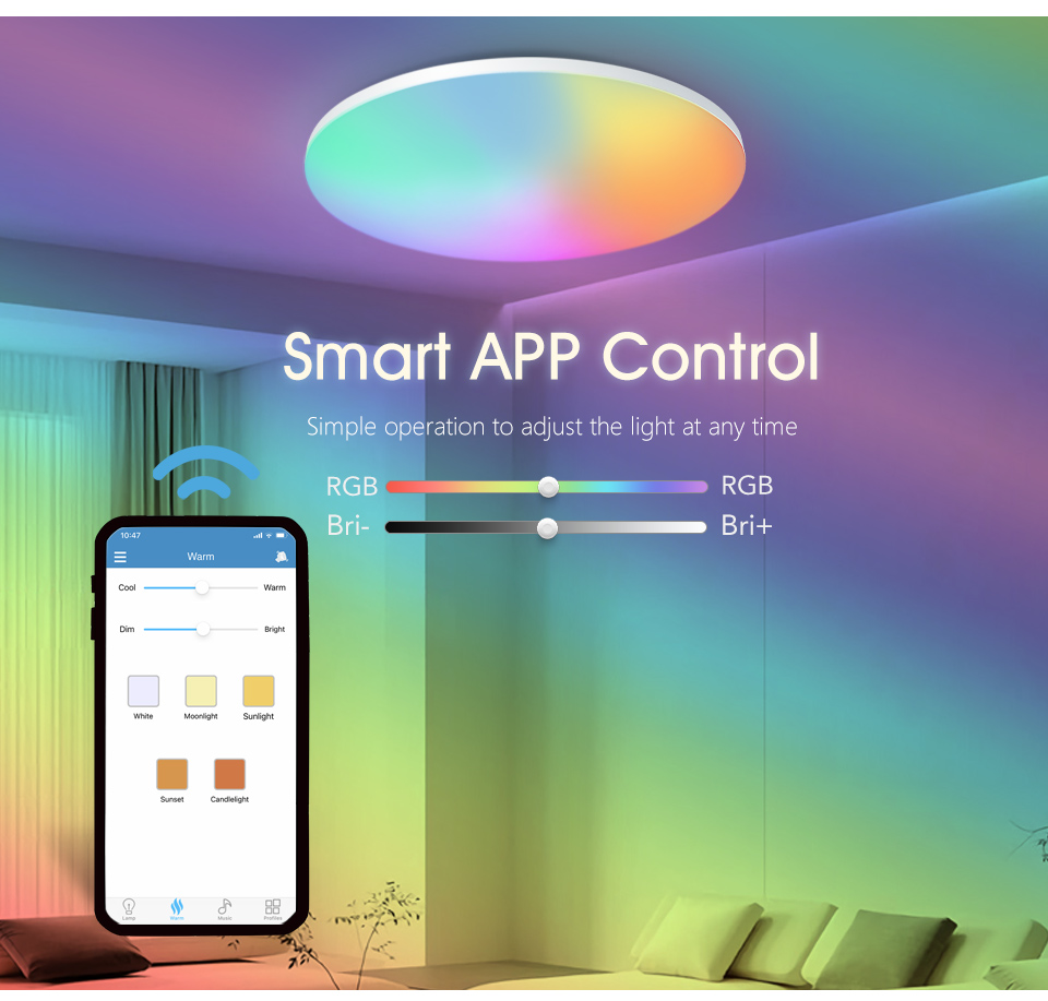 MARPOU красочный RGB потолочны – обзор и цена Home Decor App