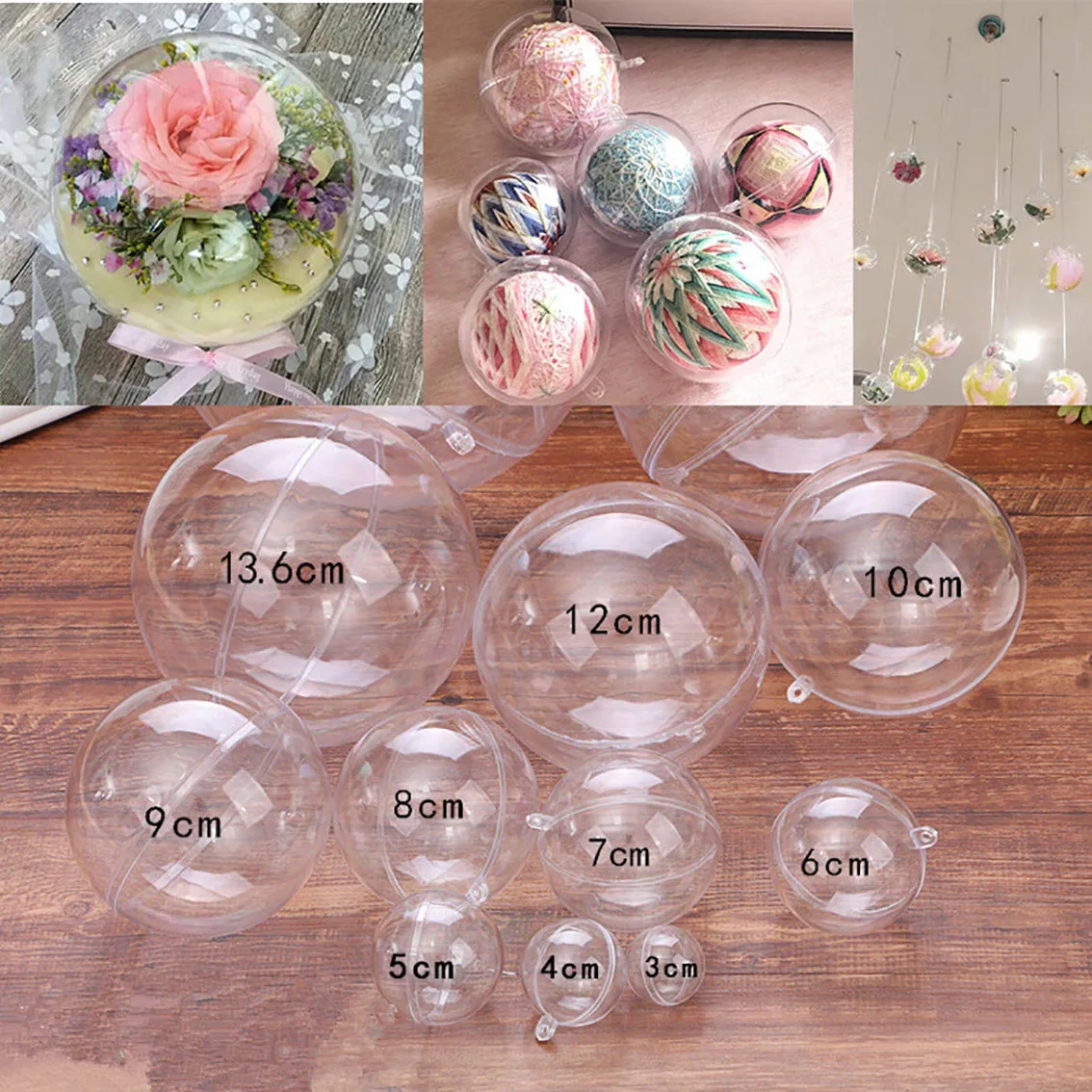 1-20 см прозрачные шарики полы – обзор и цена Home Decor Xmas Gifts