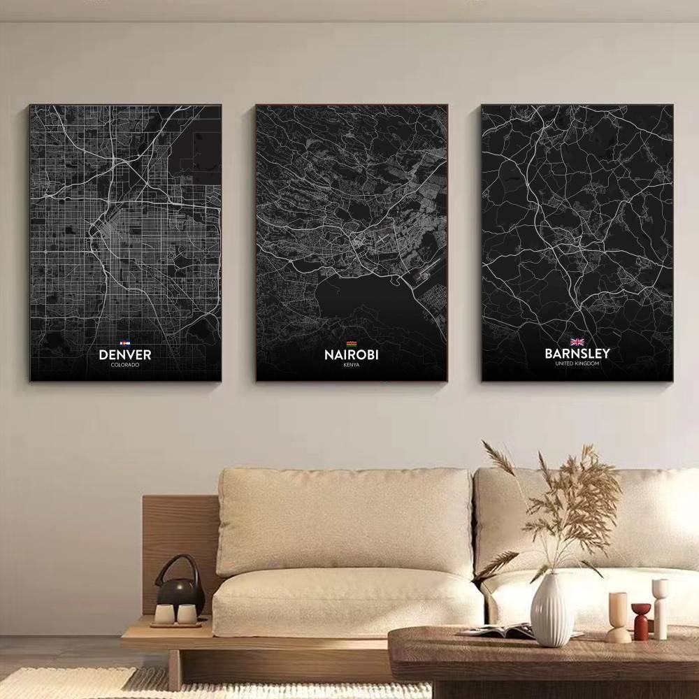 Париж, Лондон, Нью-Йорк, карта – обзор и цена Home Decor London