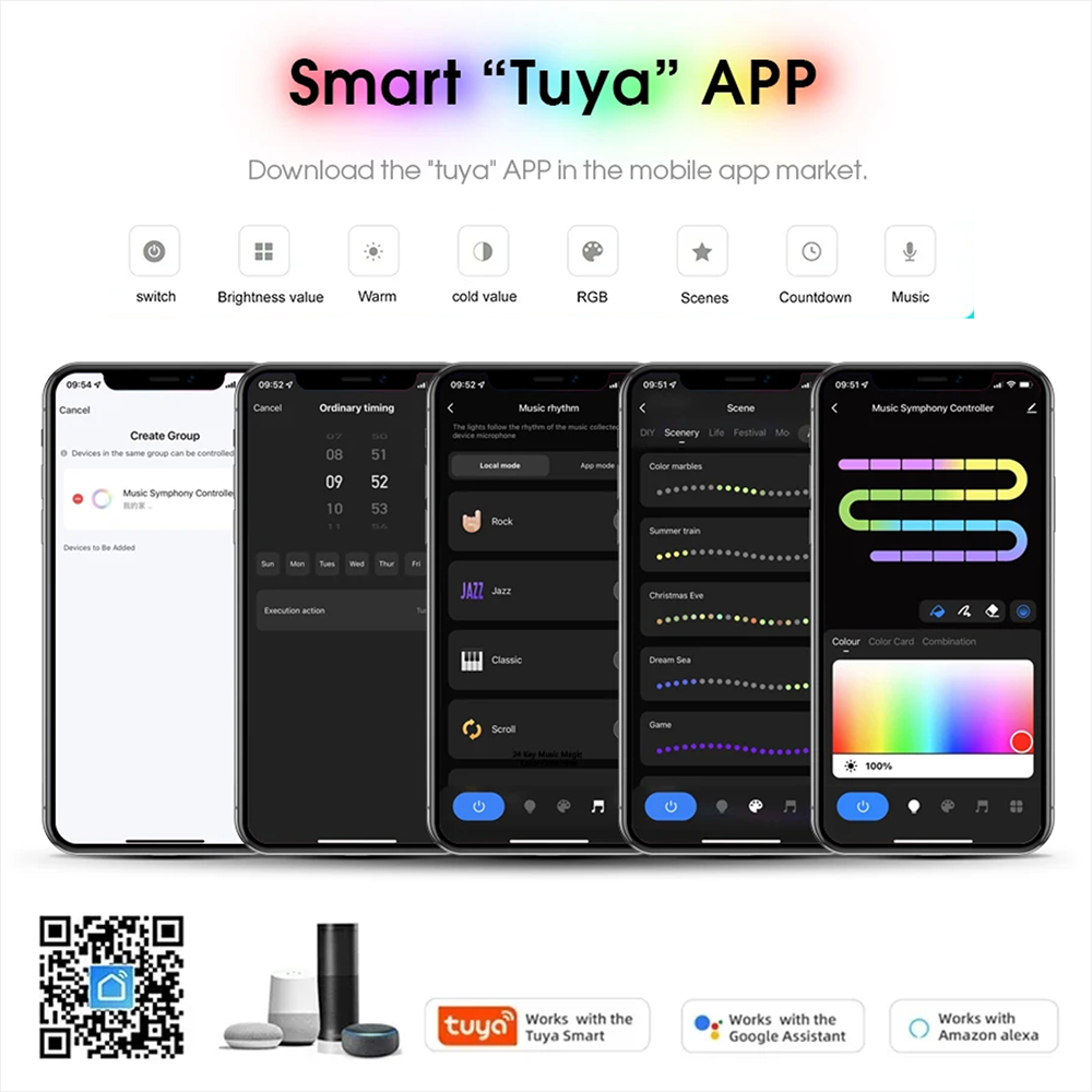 Светодиодная лента Tuya WiFi W – обзор и цена Home Decor App