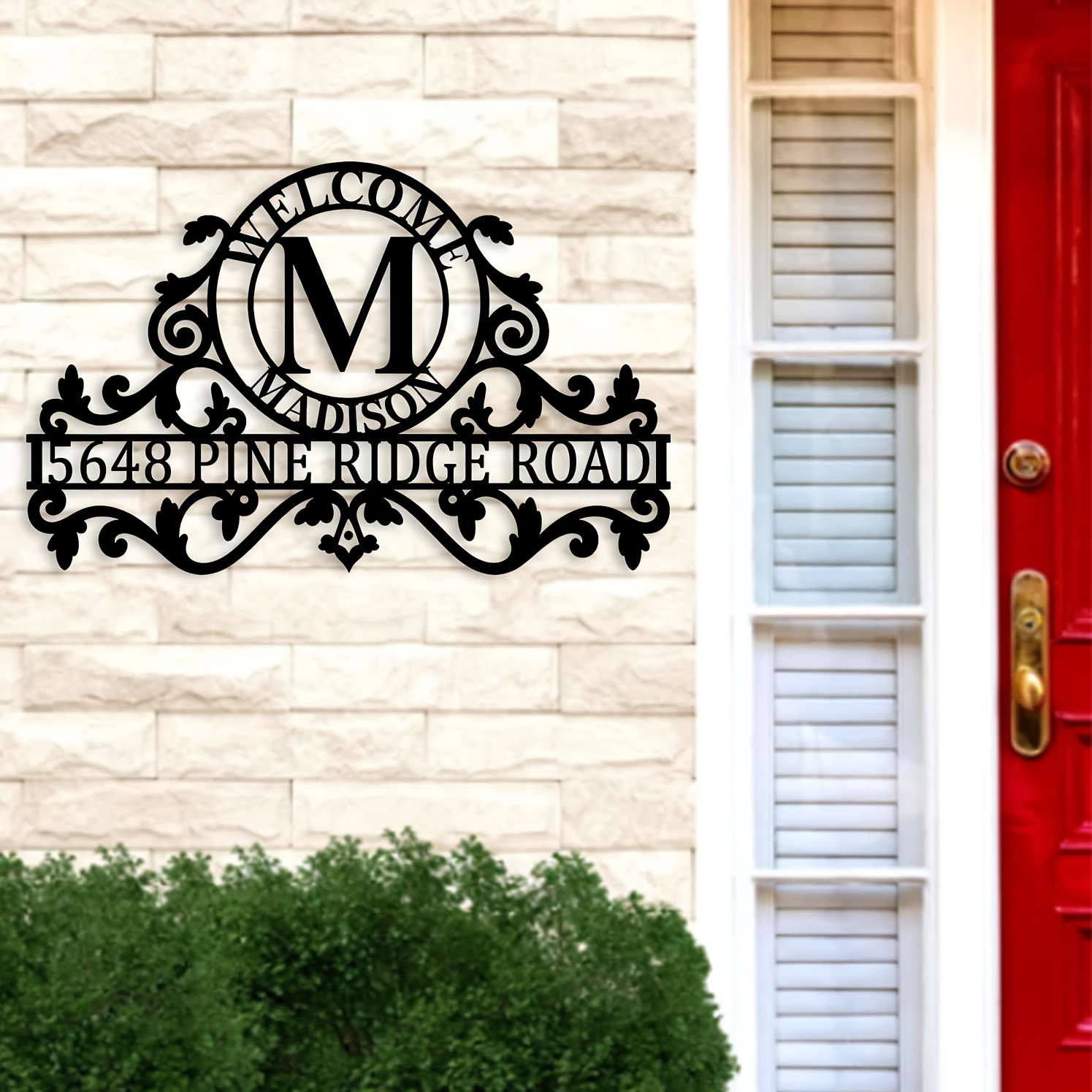 Металлические таблички с номер – обзор и цена Home Decor Outside