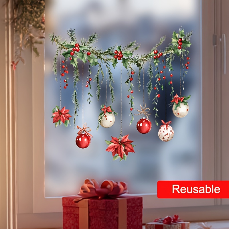 Рождественская наклейка на окн – обзор и цена Home Decor Xmas Gifts