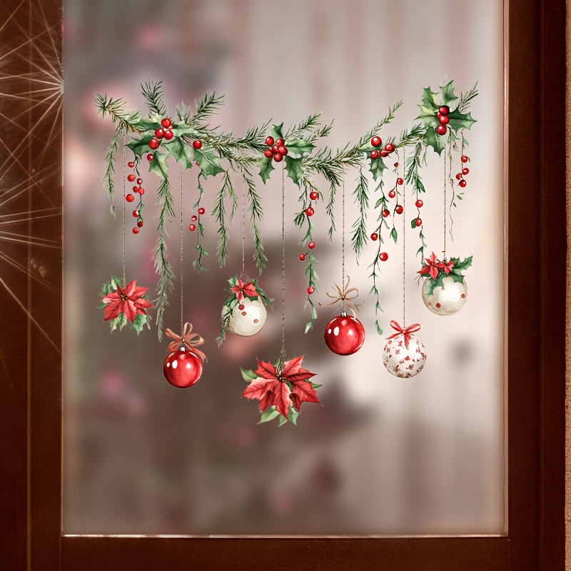 Рождественская наклейка на окн – обзор и цена Home Decor Xmas Gifts
