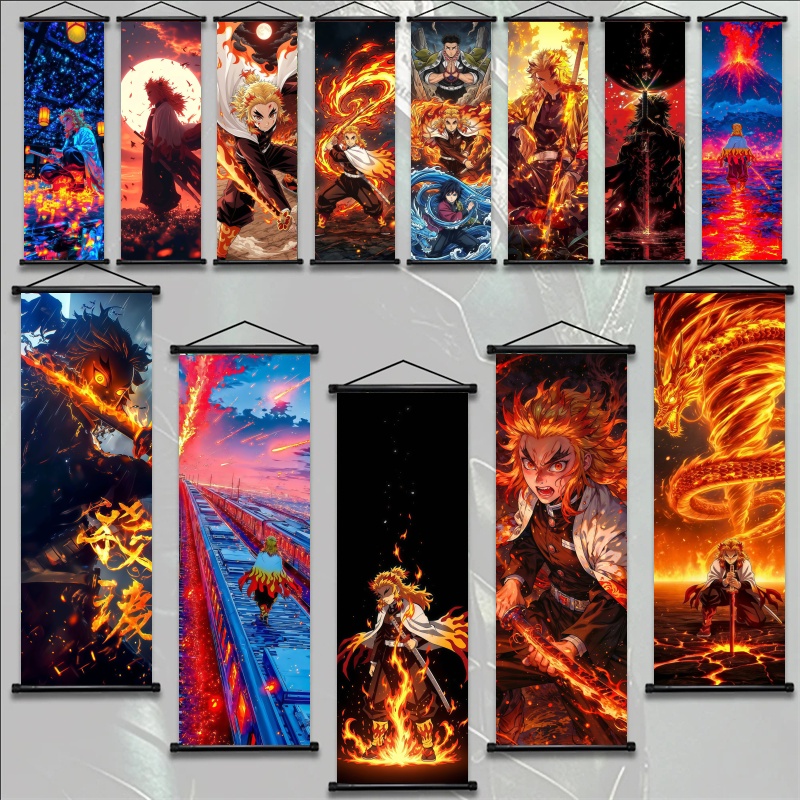Аниме-постер Demon Slayer: Кёд – обзор и цена Home Decor Japanese