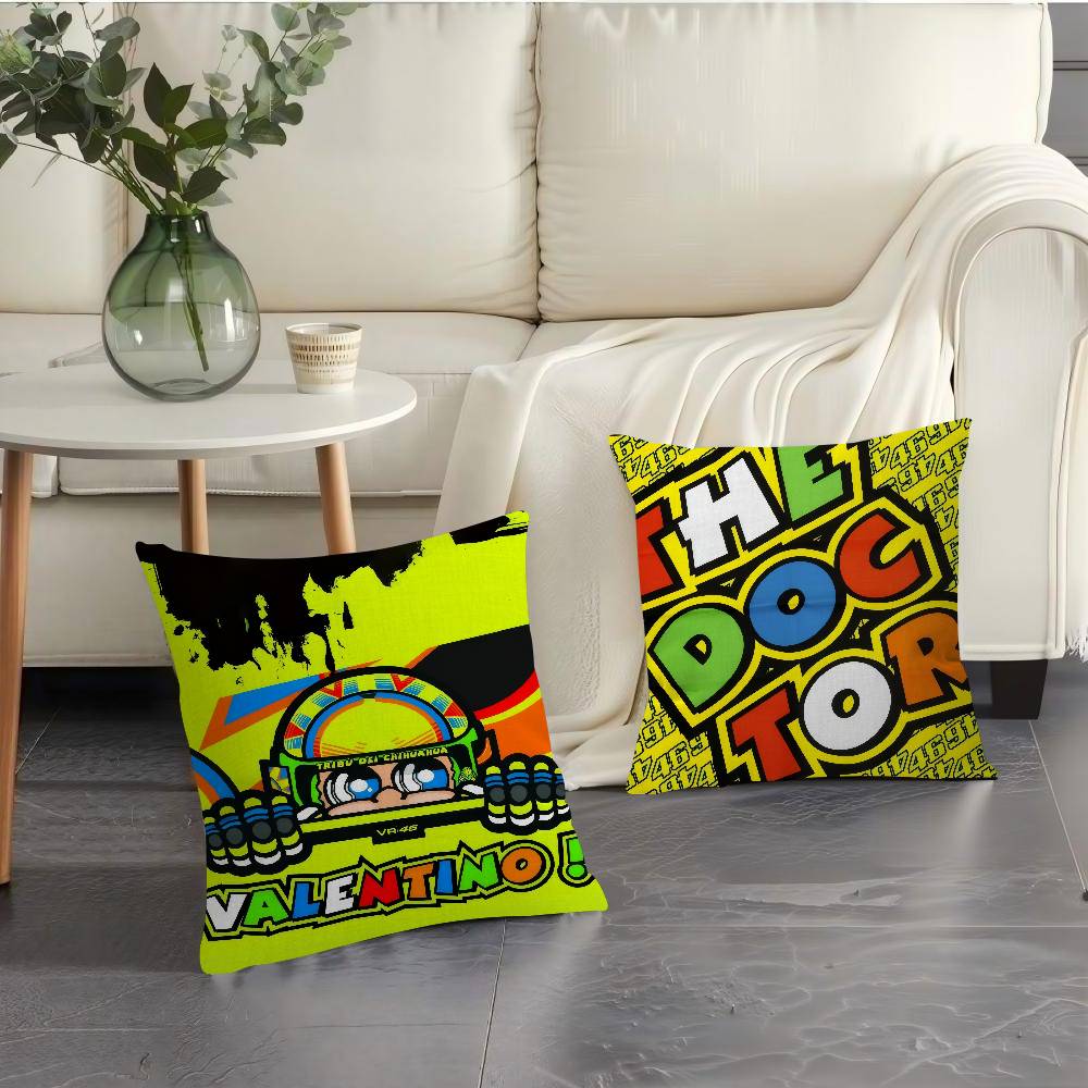 V-Valentino Moto Gp R-Rossi 46 – обзор и цена Decorative Throw Pillow