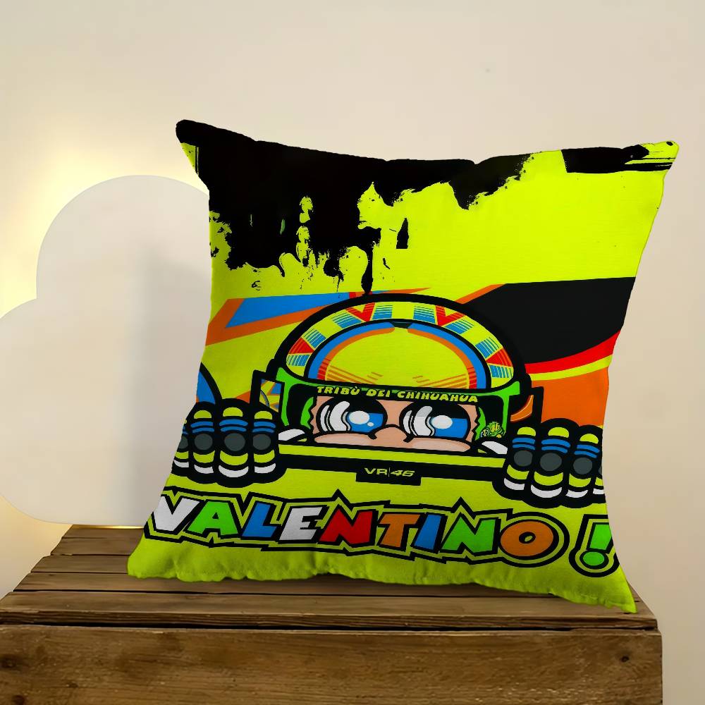 V-Valentino Moto Gp R-Rossi 46 – обзор и цена Decorative Throw Pillow