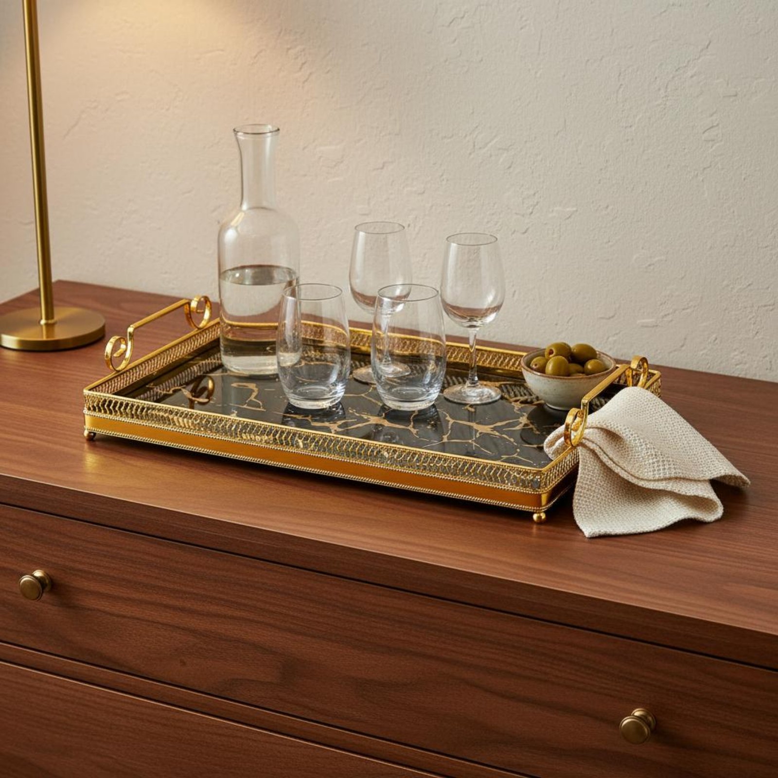 Декоративный зеркальный поднос – обзор и цена Vanity Home Decor