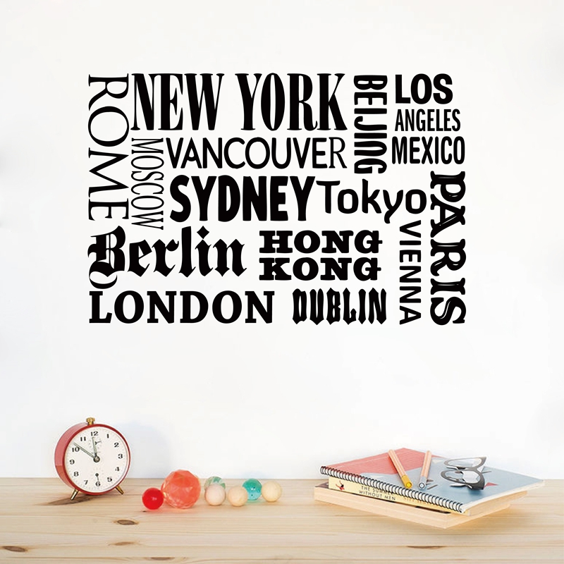 Нью-Йорк, Лондон, Париж, цитат – обзор и цена Home Decor London