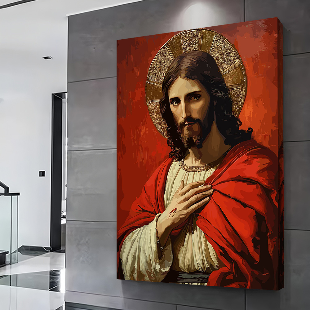 Портрет Иисуса Христа с ореоло – обзор и цена Home Decor Jesus