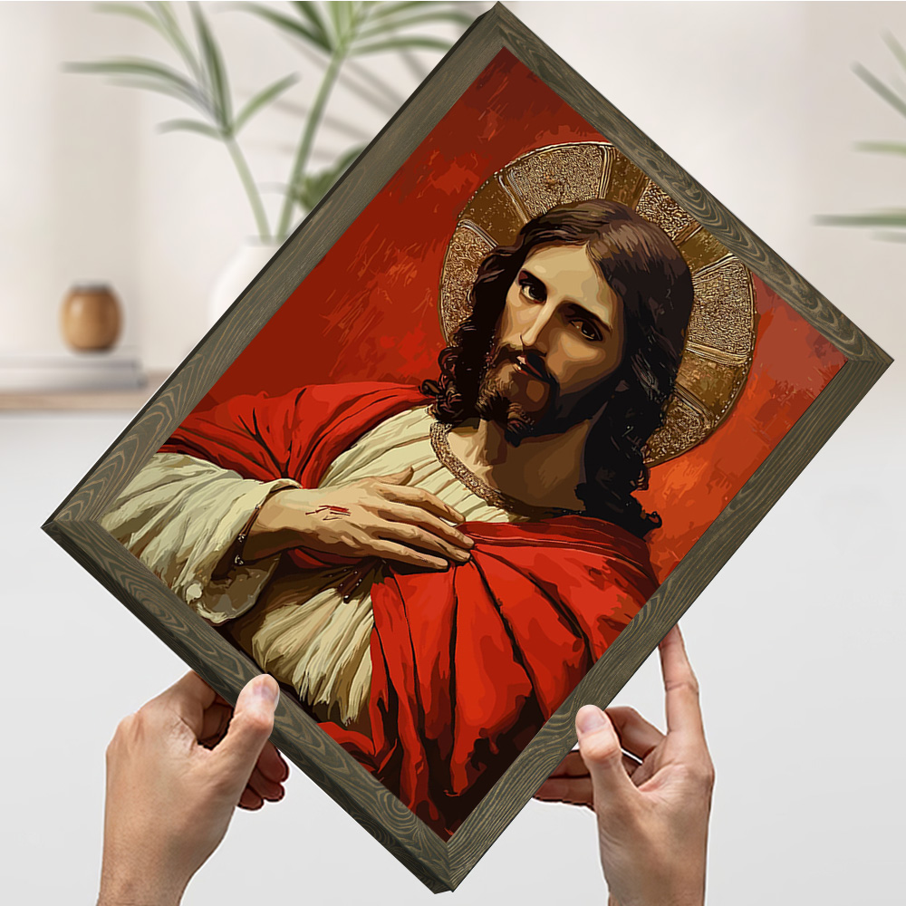 Портрет Иисуса Христа с ореоло – обзор и цена Home Decor Jesus