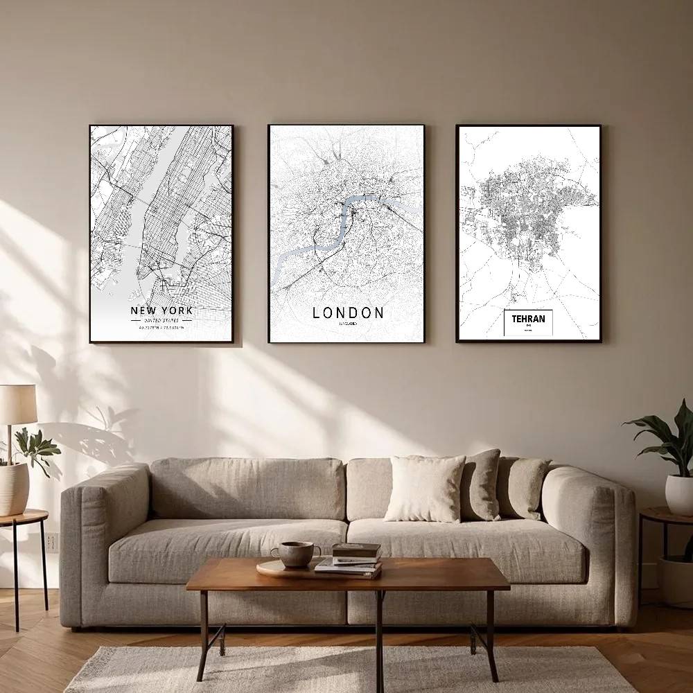 Постер-карта Лондона и Нью-Йор – обзор и цена Home Decor London