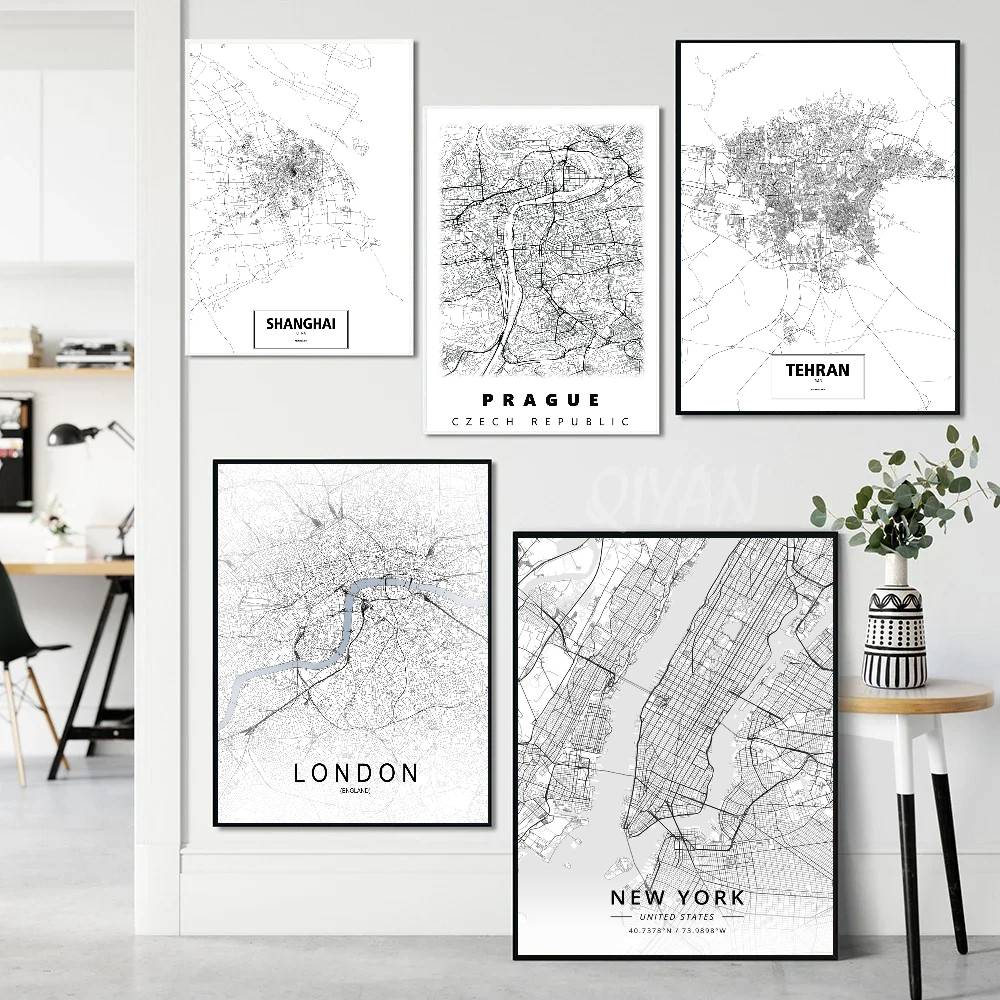 Постер-карта Лондона и Нью-Йор – обзор и цена Home Decor London