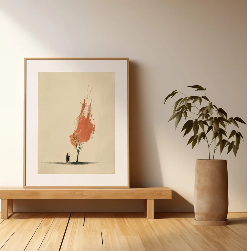 Акварельные листья Иисуса 99,  – обзор и цена Home Decor Jesus