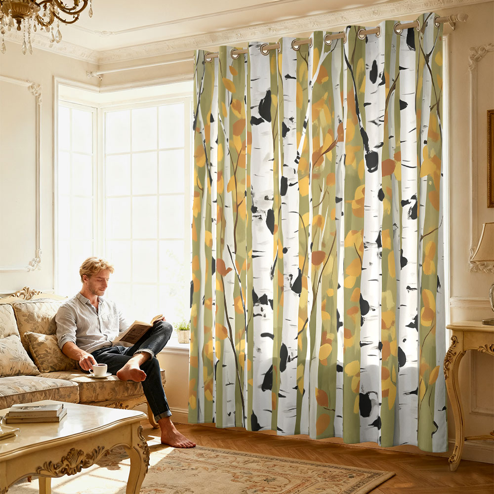 1 шт. осенняя штора с принтом  – обзор и цена Home Decor Curtain