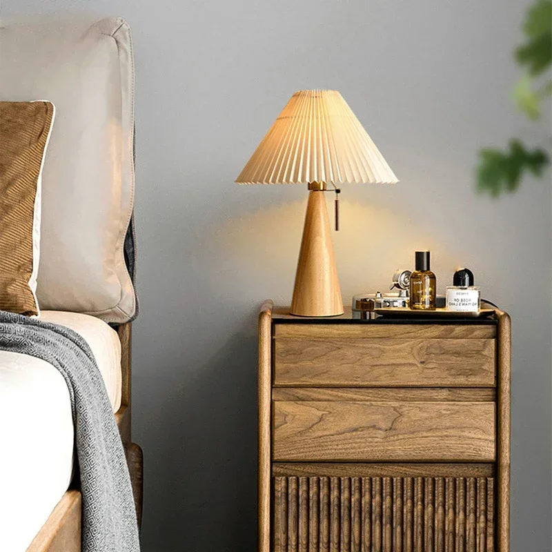 Ретро-настольная лампа с плисс – обзор и цена Home Decor Lamp