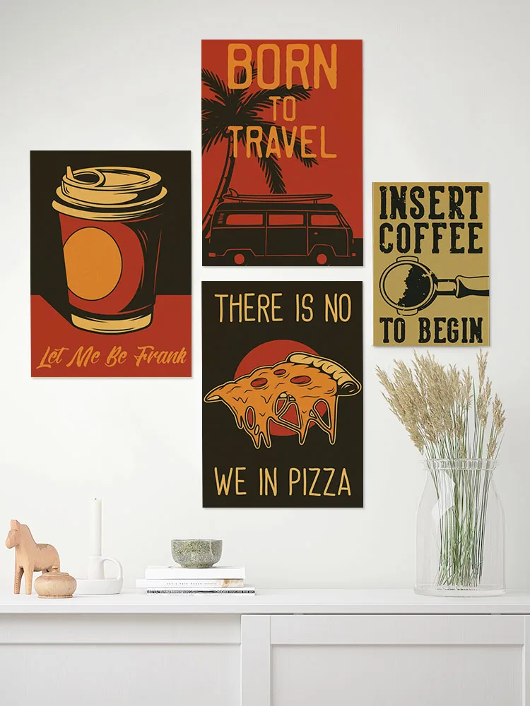 Кофейный векторный набор посте – обзор и цена Home Decor Vector