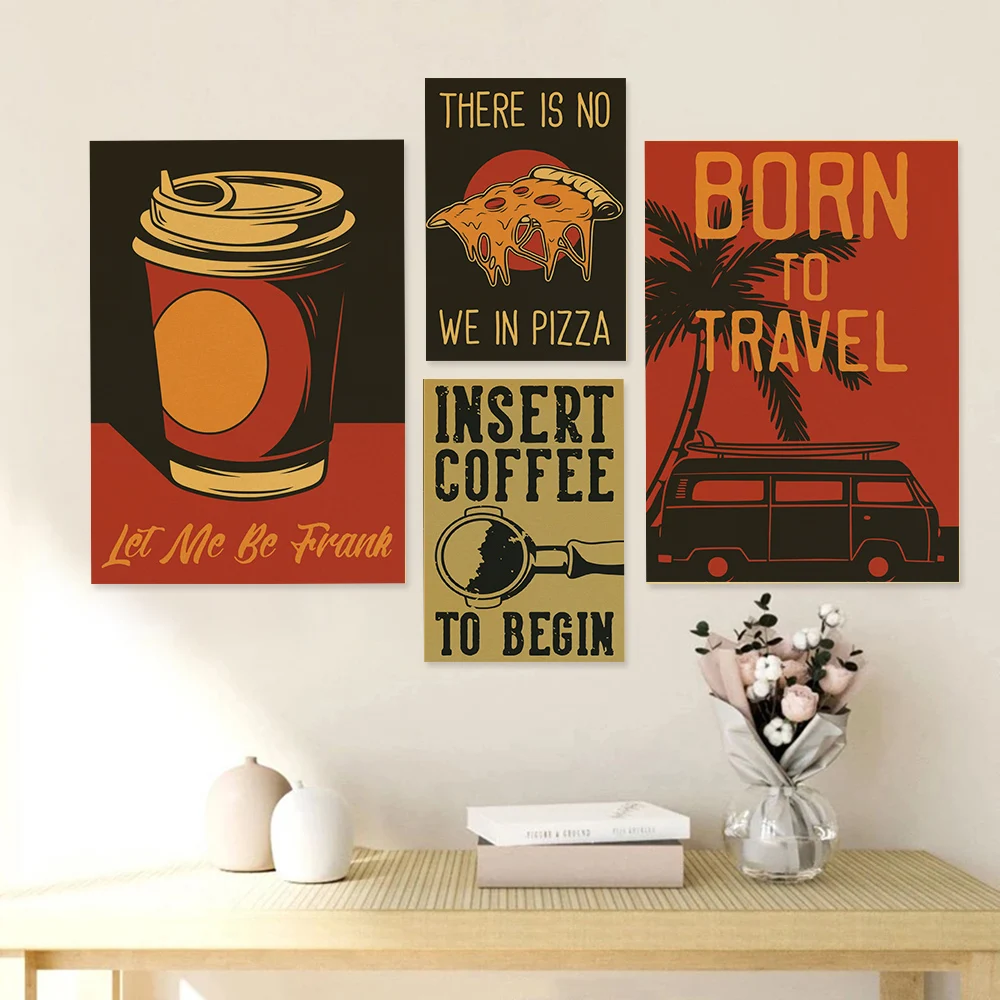 Кофейный векторный набор посте – обзор и цена Home Decor Vector