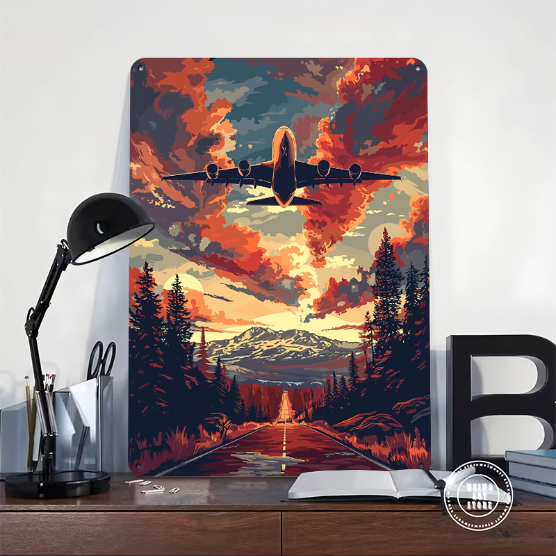 Металлический постер A380 Plan – обзор и цена Home Decor Vector