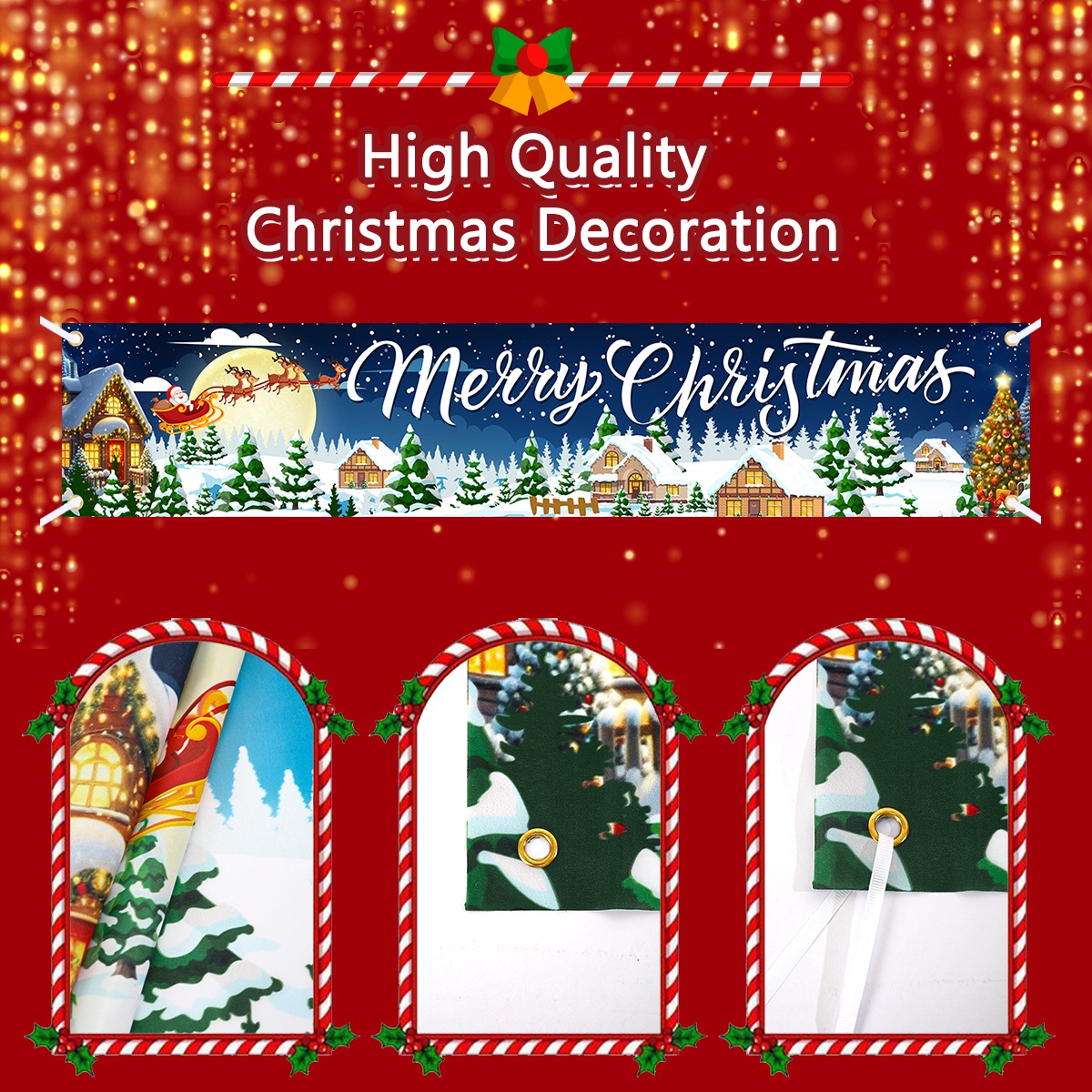 Рождественский елочный баннер, – обзор и цена Home Decor Xmas Gifts