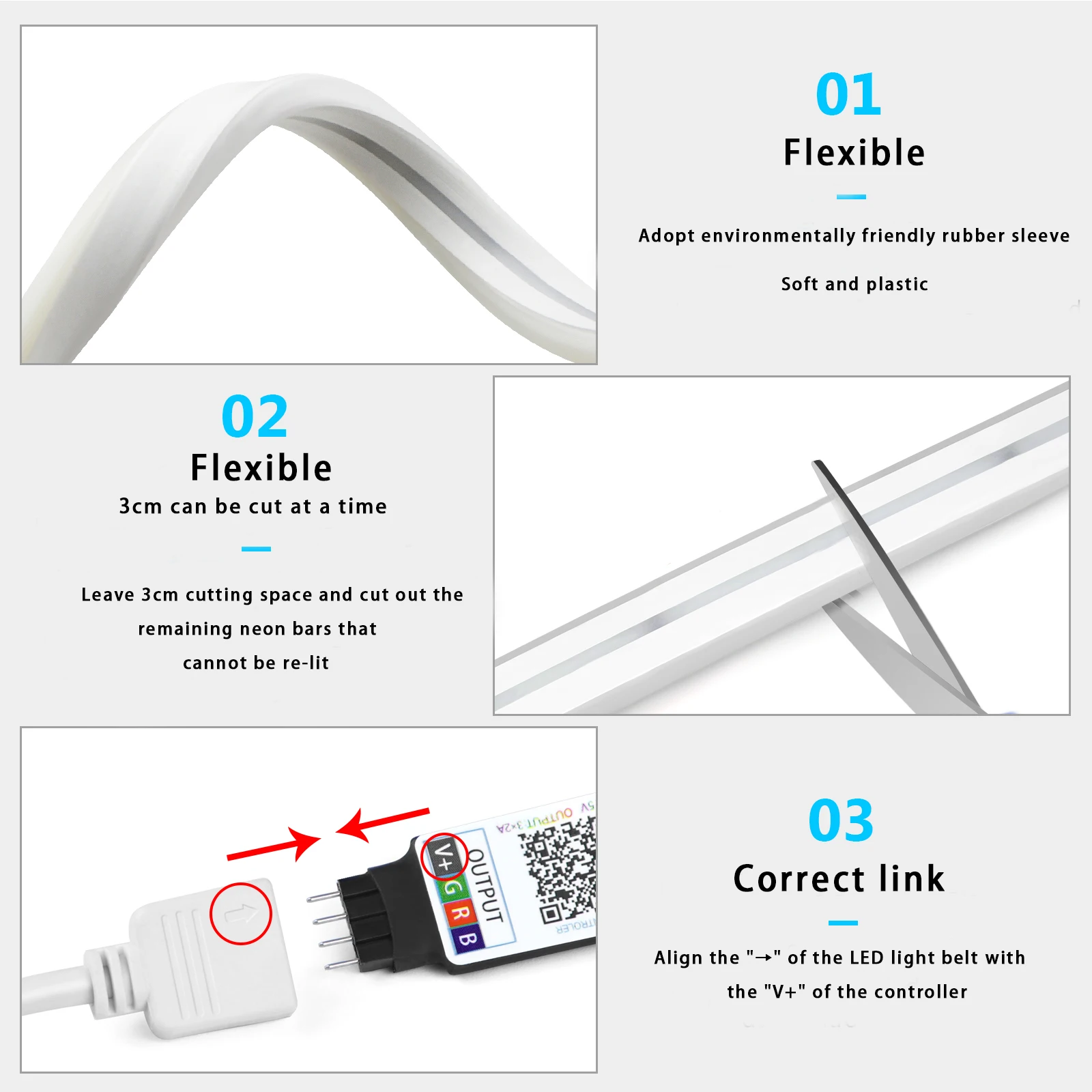 1-5 м RGB светодиодный неоновы – обзор и цена Home Decor Lamp
